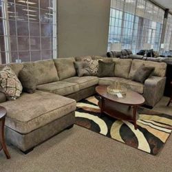 3 PIECES SECTIONAL COUCH SAME DAY DELIVERY BY ASHLEY 
