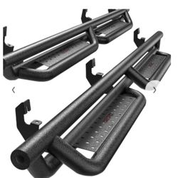 OEDRO 6" Running Boards Compatible With 2015-2026 Chevy Colorado/GMC Canyon Crew Cab,Bolt-On Drop Side Step,Black Powder Coated All-Steel Nerf Bar
