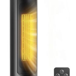 1500W Portable Space Heater with Remote, Thermostat, 5 Modes, Child Lock & Safety Protection