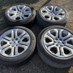 Rims And Tires 20 Oem 6 Lugs Silverado Sierra Yukon Tahoe Suburban Avalanche Escalade 