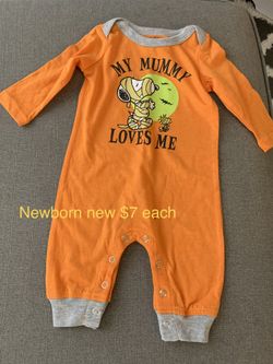 NEW Halloween baby outfits multiple sizes & bib/headband set starting at $5