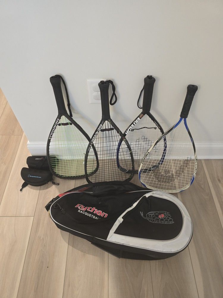 4 Racquetball Racquets and Accessories