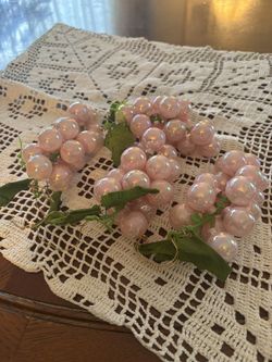 #2407 - 4 Grape Clusters Christmas Ornaments 
