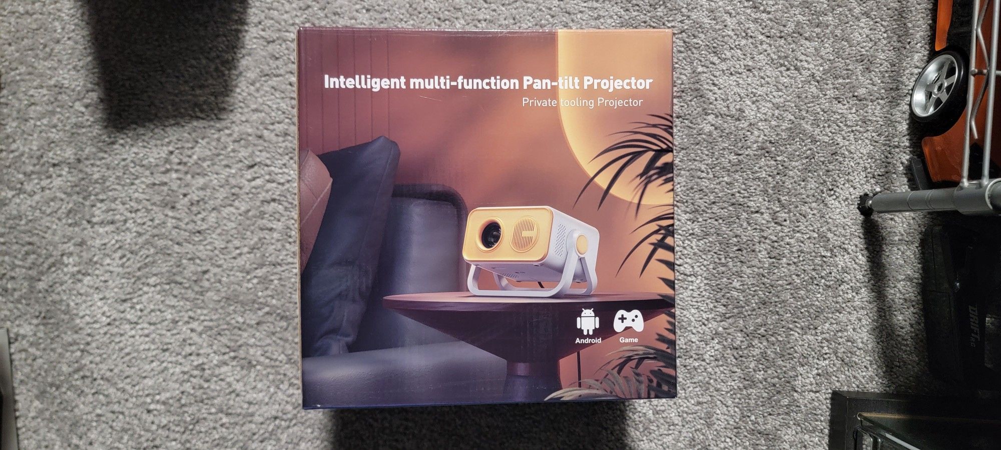 Intelligent Pan‑Tilt 1080p Projector – New in Box