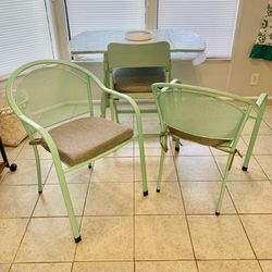 2.. Brand New Indoor/outdoor chairs with cushions