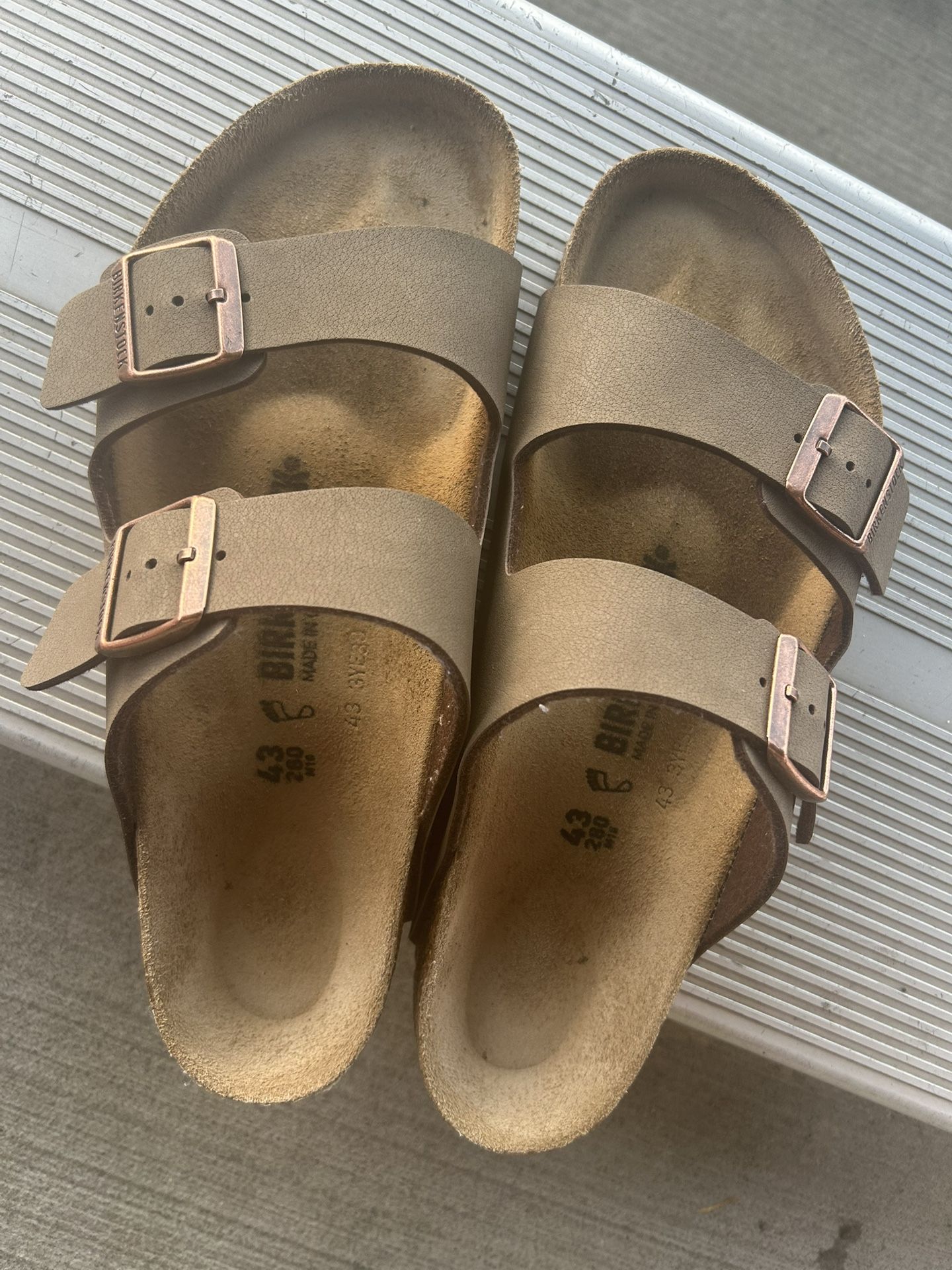 Size 43 Birkenstocks Taupe Color