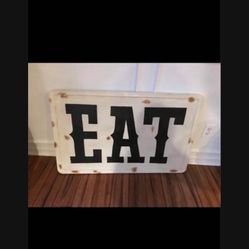 EAT Pottery barn Sign 