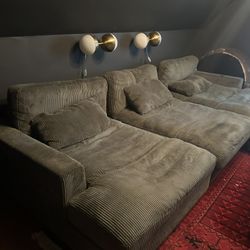 Large Over Size Green Sofa