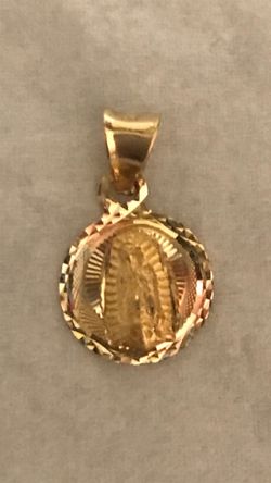 Virgen de Guadalupe oro 14 k