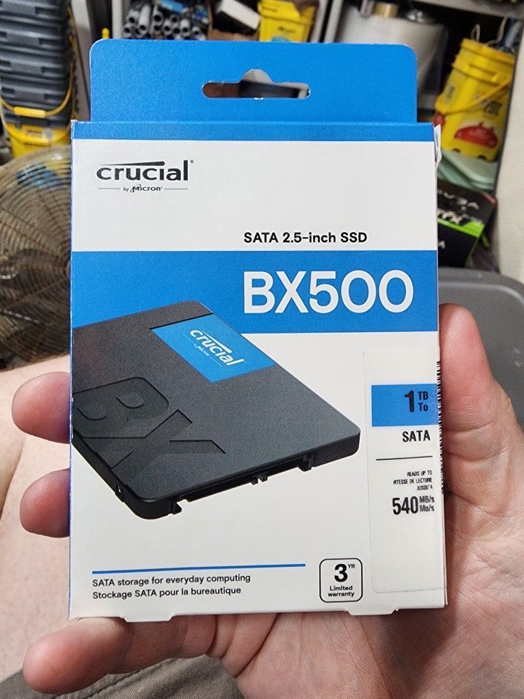 1TB SATA Crucial BX500 2.5in SSD