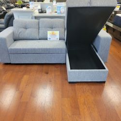 Monaco sofa pullout bed sectional with storage $699