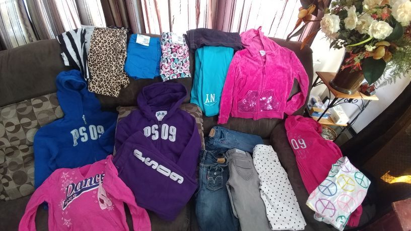 New Slash use girls size 7/8 clothing lot 19 items
