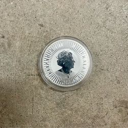 Australian Silver Dollar Coin in Capsule