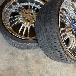 20” rims and new tires