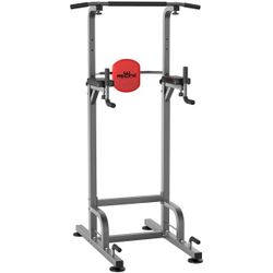 Power Tower Dip Station Adjustable Heavy Duty Pull Up Bar for Home Gym Workout