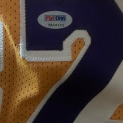 Autographed Lakers Majic Johnson Jersey