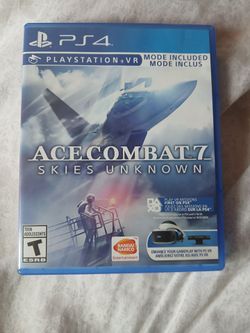 PS4 Game Acecombat7 Skies Unknown