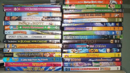 Kids dvd movies vhs