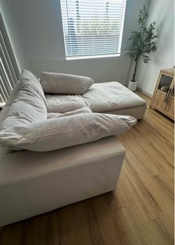 Couch with ottoman