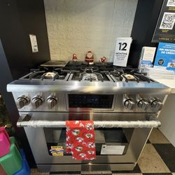 Thor 36” Gas Range In Stainless Steel 