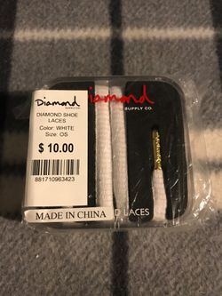 Diamond shoe laces