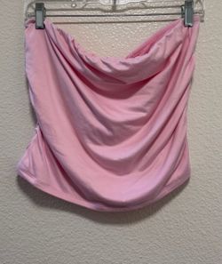 women’s pink tube top