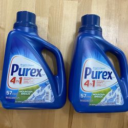 Purex laundry detergent - large 57 load bottles 