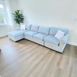 FREE DELIVERY! 🚚 Modern Gray Sectional Sofa w/ Chaise