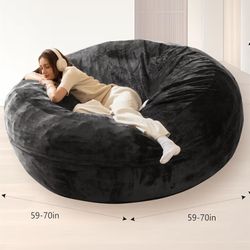 Bean Bag Chair for Adults, Floor Bean Bags Offers Ample Space for Adults,Memory Foam Giant Bean Bags,Lounger Versatile Design Suits Any Room,Movie Nig