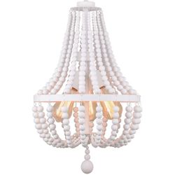 Alice House Wood Bead Chandelier