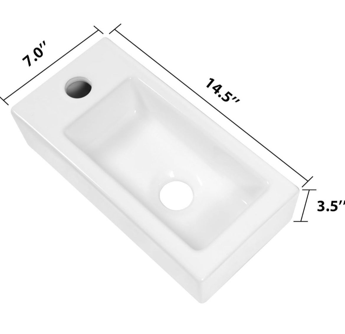 Klichae CERAMIC BATHROOM SINK