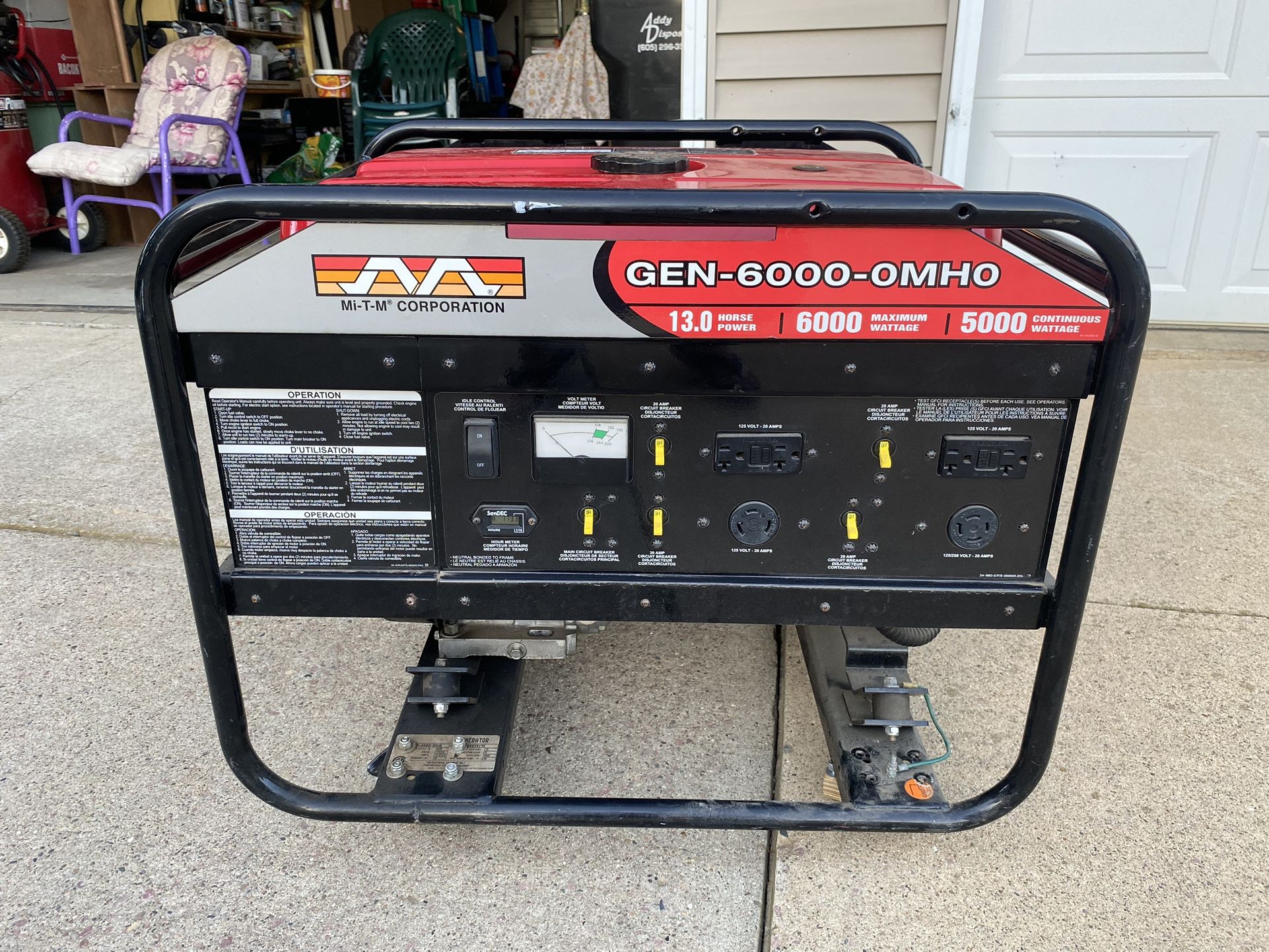 Generator 6000 OMHO