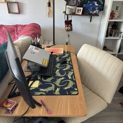Fully Functional Standing Desk With Office Chair