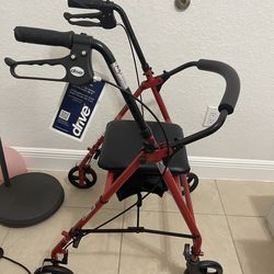 Rolling Walker with seat - New