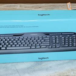 Logitech MK335 Full Size Wireless Combo W/Media Shortcut Key & Optical Mouse NIB