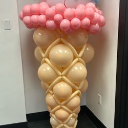 Ballon Ice Cream Drip For B-day Party