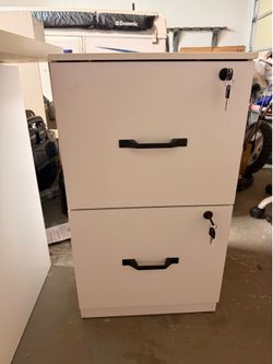 2 drawer locking filing cabinet