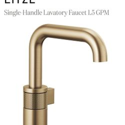 Brizio Litze Single-Handle Lavatory Faucet 1.5 GPM Gold Bathroom New 3 Available- BRAND NEW 