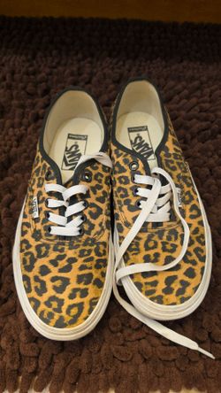 Size 8 women's Leopard Vans