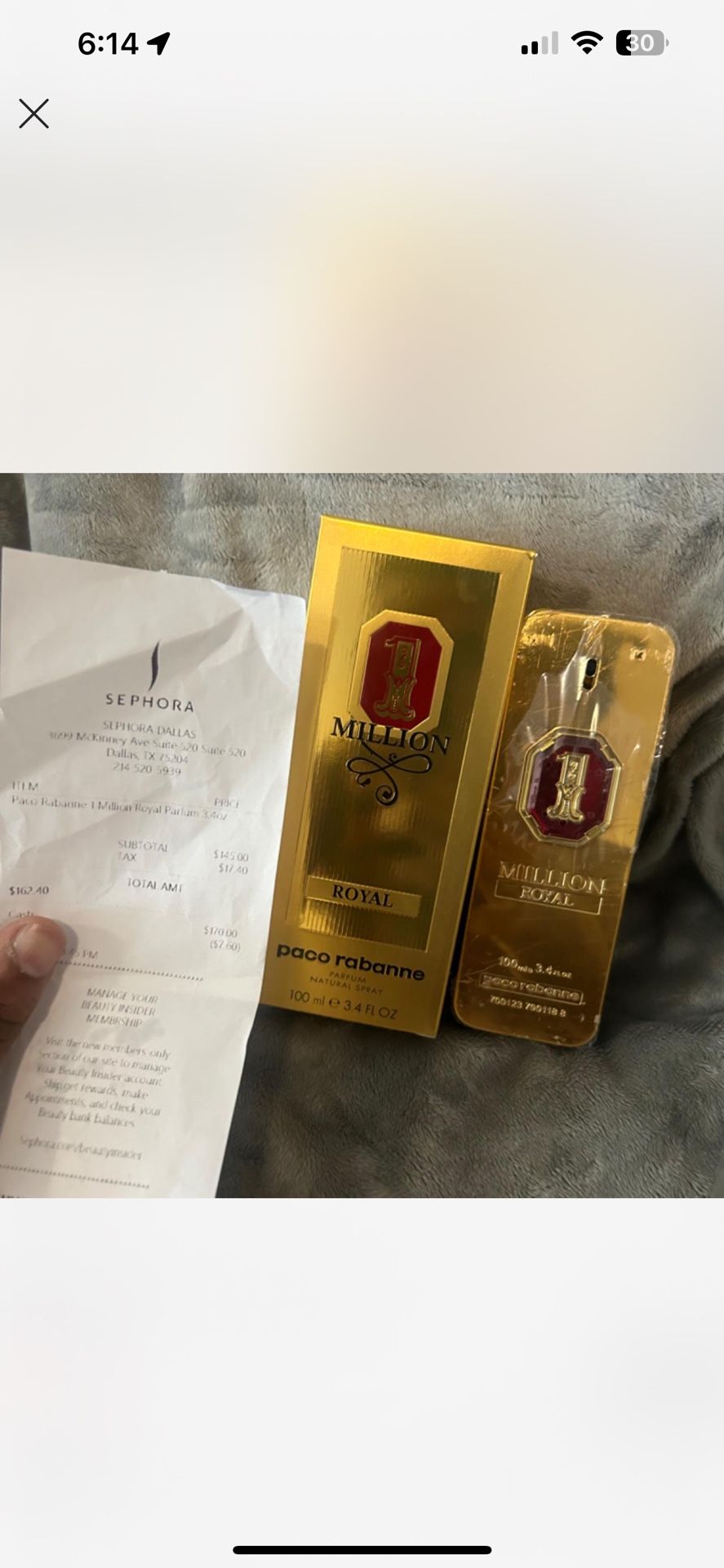 Paco Ranonne 1 Million Luxury Man Men Fragrance Cologne