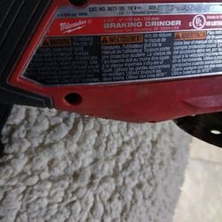 MILWAUKEE 4.5 -6 " FUEL GRINDER AND 6.0 HIGH OUTPUT  BATTERY
