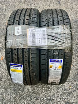 2 New Goodyear MaxLife Tires 235/60R18 — Never Used