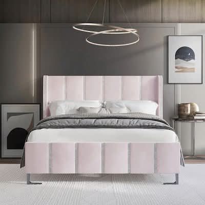 Pink Color Velvet King 169$