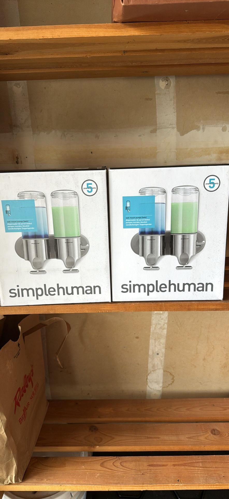 Simple Human Twin Wall Mount Pumps