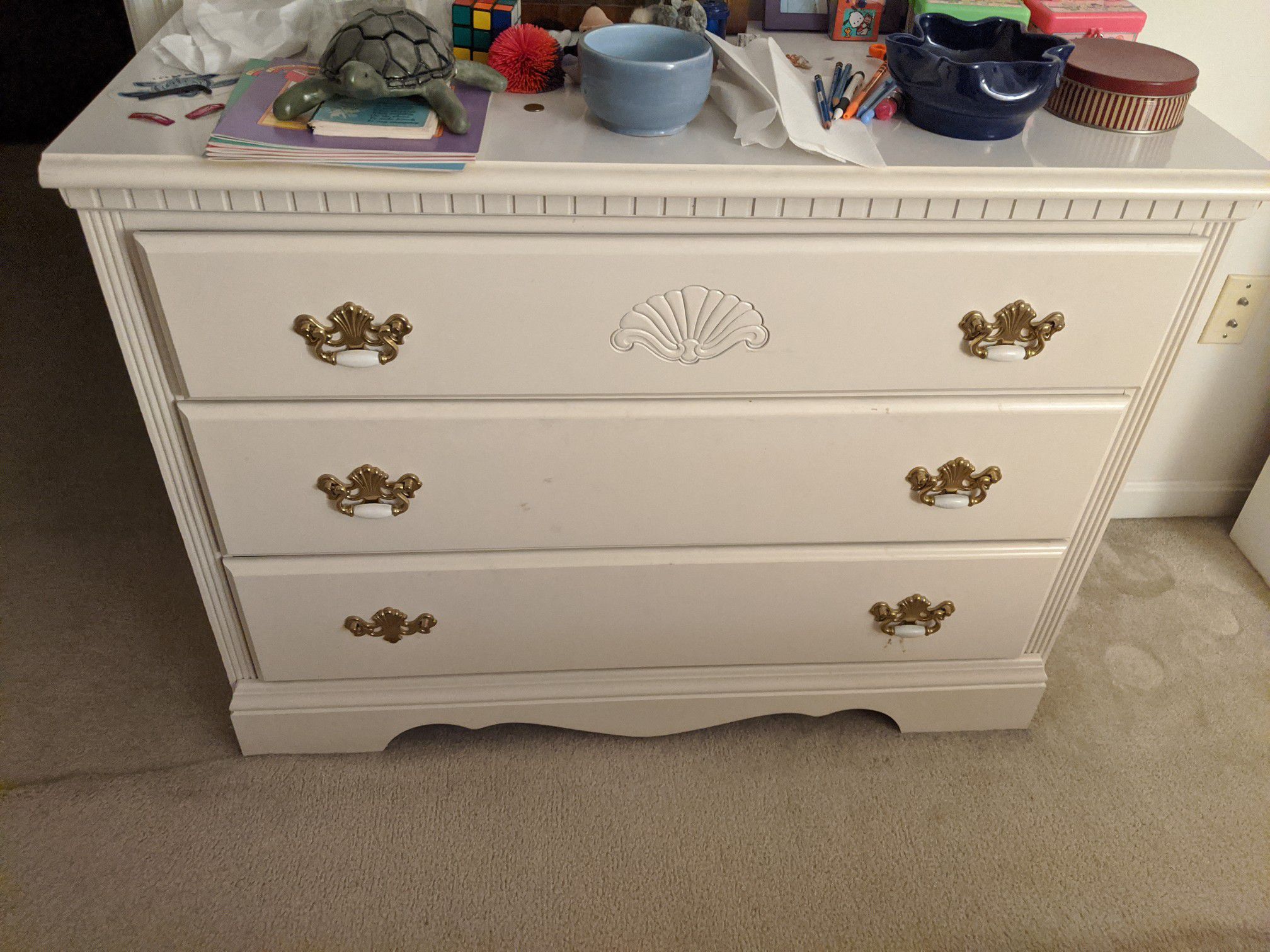 5-piece Antique White Dresser Set