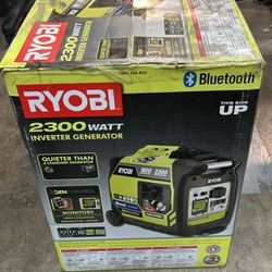 RYOBI 2,300-Watt Recoil Start Bluetooth Super Quiet Gasoline Powered Digital Inverter Generator