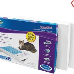 PetSafe 3 Pack Scoopfree Litter Tray Premium Blue Crystals