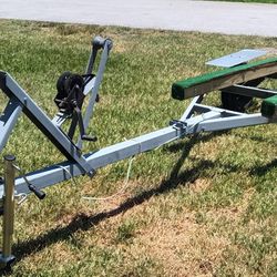 Galvanized Trailer Up To 16' Boat Or Large Jet Ski. Excellent Condition. Torsion Suspension, New Lights, New Jack  Ready To Load...