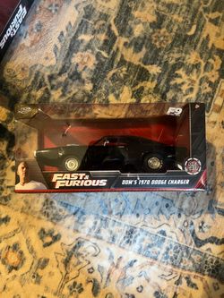 Doms 1970 dodge charger, fast & furious die cast model car