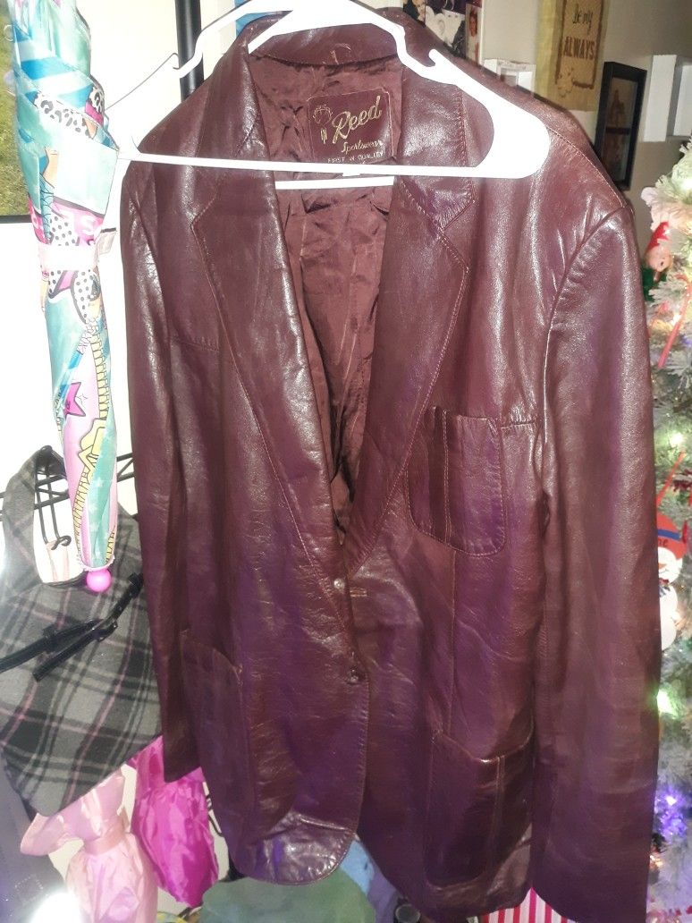 Vintage Reeds Leather Jacket
